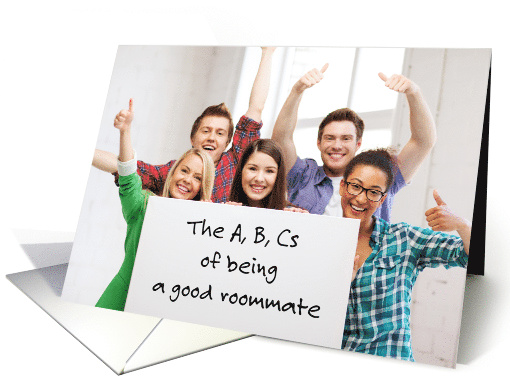 A, B, Cs of Good Roommates Thank You Humor card (1468412)
