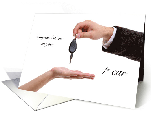 Keys to your 1st Car Congratulations card (1474936)