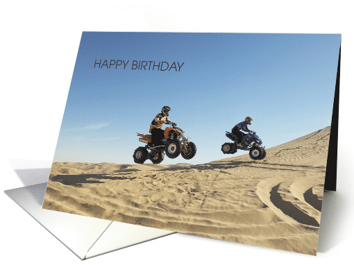 Birthday Quad ATV Sand Dunes Life's an Adventure card (1478120)