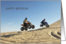 Birthday Quad ATV Sand Dunes Life’s an Adventure card