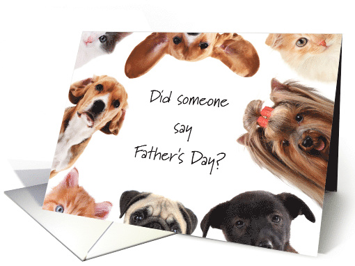 From Pets Father's Day Best Dad to Pet Dogs & Cats from all of Us card