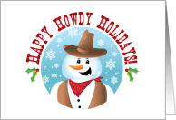 Cowboy Snowman Happy...