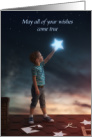 Birthday Little Boy Astronomer Stellar Eyes on the Stars card