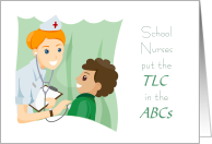 School Nurse Appreciation Day Put the TLC in the ABCs card