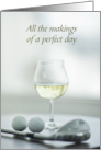 Birthday White Wine Golf Club Makings of a Fine Day card