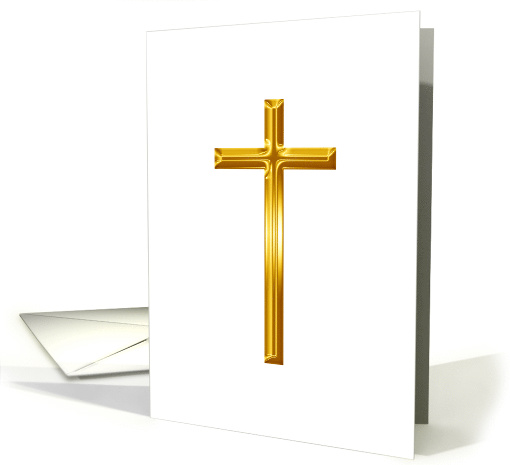 Thank You Blessing in My Life Gold Cross card (1575402)