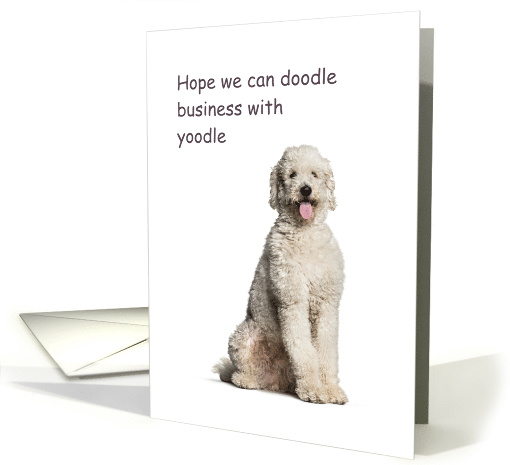 Let's Do Business Doogle Dog Endless Pawsibilities card (1602518)