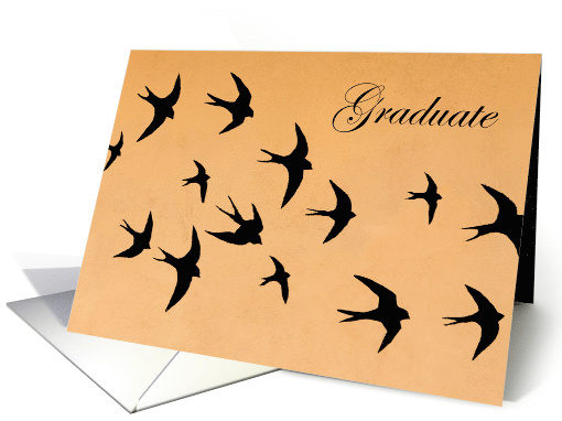 Soaring Birds Graduation Encouragment Congratulations card (1615524)