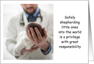 Labor Day Baby Healthcare Obstetrics Little Ones Privilege & Responsibility card