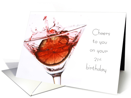 21st Birthday Coronavirus Drink Humor Cheers to You card (1636410)