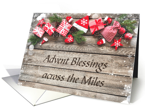 Wood and Greenery Advent Blesings Across the Miles card (1648490)
