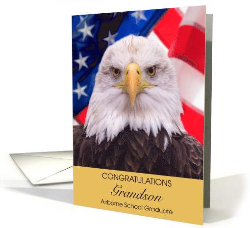 Grandson Airborne School Graduate Eagle American Flag... (1725786)