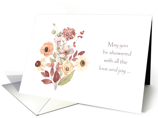 Bride to Be Shower Whismy Poppy Florals card (1732544)