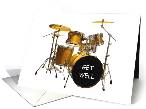 Get Well Drum Set Kit Musical Band card (1741260)