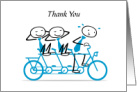 Employee Thank You Hard Work Bikers in Business Ties Humor card