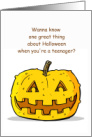 Dermatologist Pumpkin Wart Humor Teen Acne Humor for Halloween card