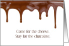 Chocolate and Cheese Humor Fondue Party Invitation card
