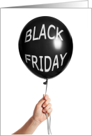 Black Friday On Sale Birthday Balloon Humor card
