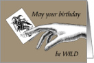 Card Playing Wild Joker Birthday Black White Hand card
