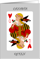 Canasta Queen Birthday Reign Natural Humor card