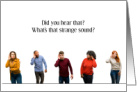 Strange Sound Birthday Humor Metabolism Dying Getting Older card