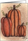 folk pumpkins card