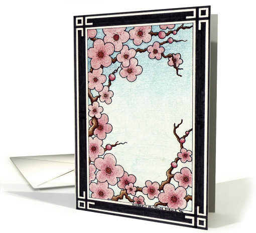 cherry blossoms card (284852)