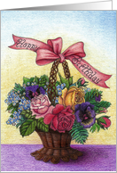 Happy Birthday Flowers card