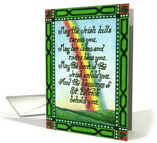 Irish Blessing card (38190)