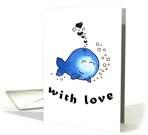 whale's love card (36030)