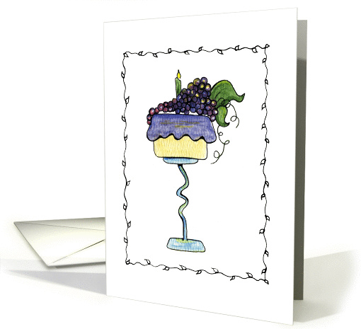 grape cake card (36036)