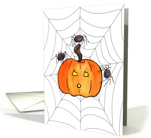 Spider's Dance with Pumpkin card (491693)