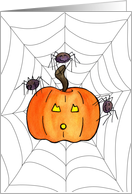 Spider’s Dance with Pumpkin card