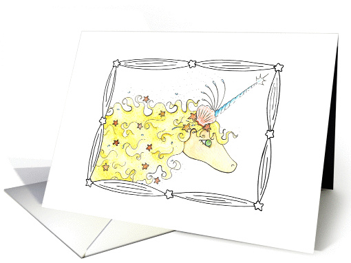 Sandy Unicorn card (833443)