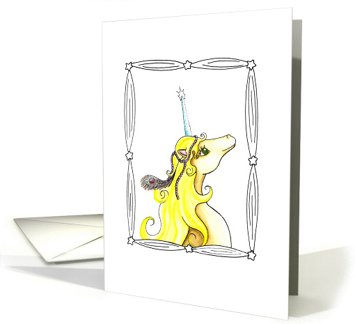 Feathered Unicorn card (833446)