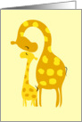 Giraffes card