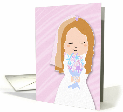 Blushing Bride card (36281)