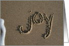 joy to the world - beach & sand card