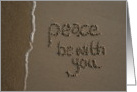 Beach Sympathy - peace be with you card