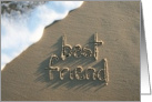 friend... written in sand card