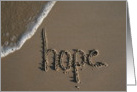 hope - beach & sand card