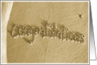 congratulations - beach & sand card