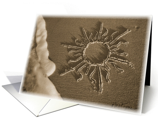 Sun Beach, Surf and Sand card (36382)