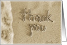 Thank You Beach Sand & Surf Writing card