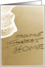 Home Sweet Home Beach Sand Moving Announcement Card