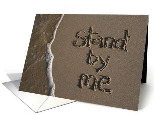 stand by me - beach & sand card (481513)