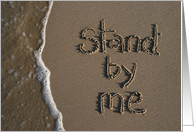 stand by me - beach & sand card