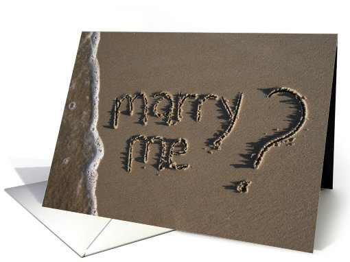 marry me? beach & sand card (481548)