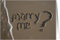 marry me? beach & sand card