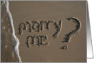 marry me? beach & sand card